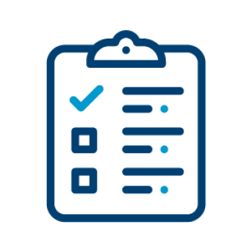 icon of clipboard with checklist