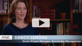 Darcy Lemons, Senior project manager, Knowledge Management