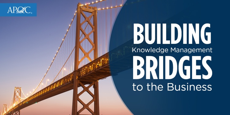 KM Bridge Builder Cindy Hubert, APQC KM Fellow