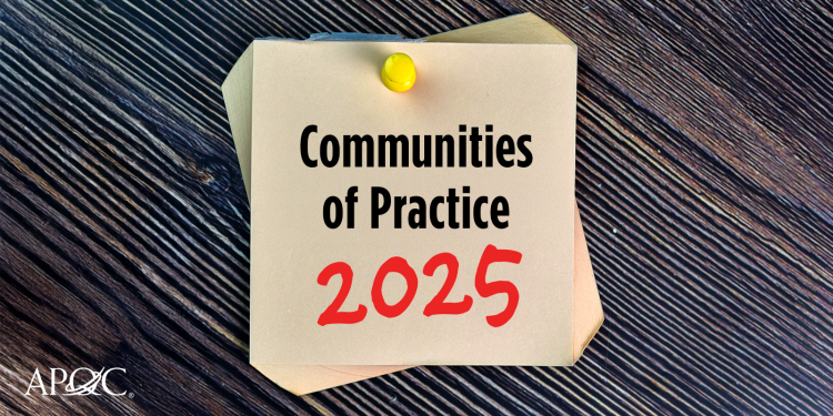 
<span>Communities of Practice in Modern Organizations: Insights on the APQC Survey Report</span>
