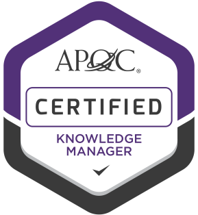 APQC KM Cert Badge