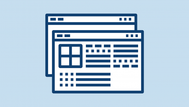 Icon_PPM_MosaiQ-ProcessSynergy two web browsers stacked