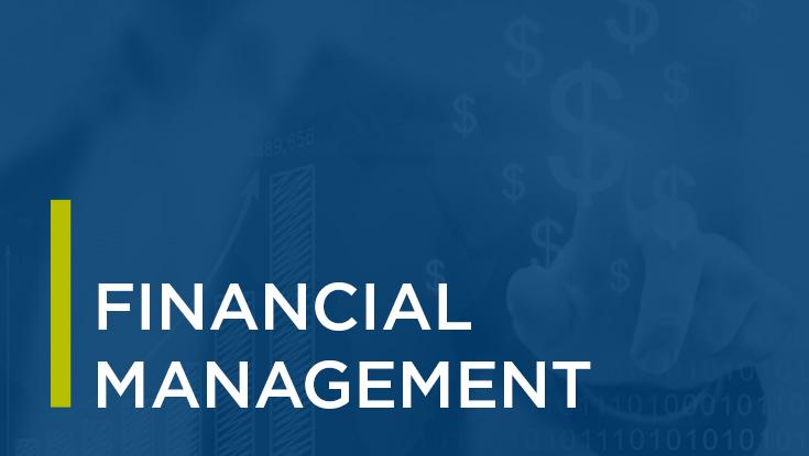 A picture of the words Financial Management