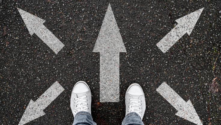 A person trying to figure out which direction to go