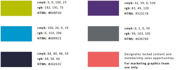 APQC Secondary Colors