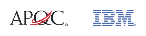 APQC and IBm Logos
