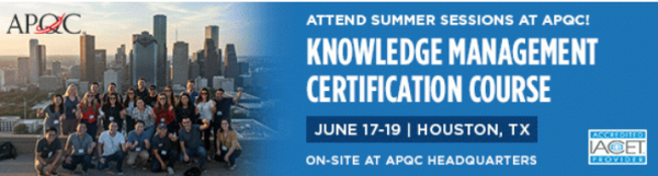 Knowledge Management Certification Courses