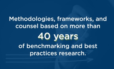 Picture shows that we base our methodologies and frameworks on more than 40 years of experience