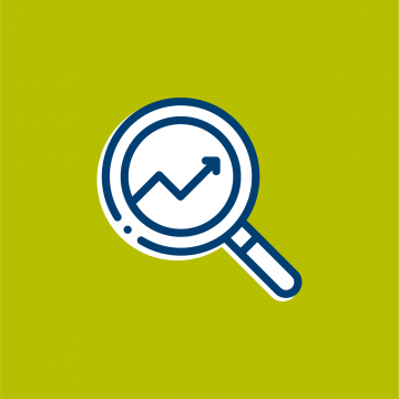 Icon_KM_AssessYourKMProgram_Assessment Image of a magnifying glass
