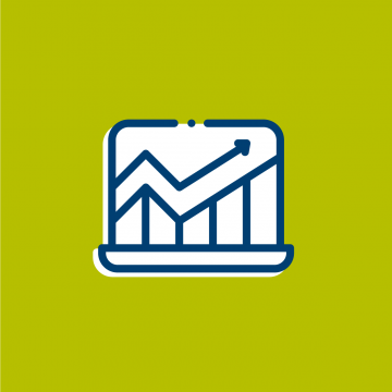 Icon_KM_AssessYourKMProgram_Benchmarks Image of a benchmarking graph