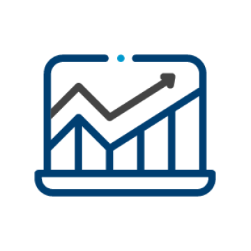Icon_KM_AssessYourKMProgram_Benchmarks Image of a benchmarking graph
