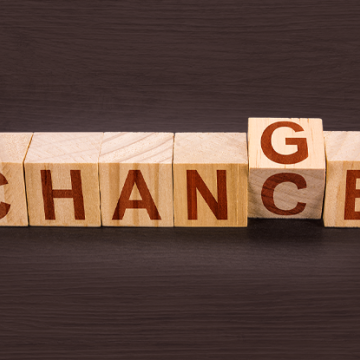 blocks showing the word change