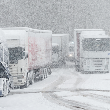 truck in snow, the biggest obstacle to Supply Chain Improvement 